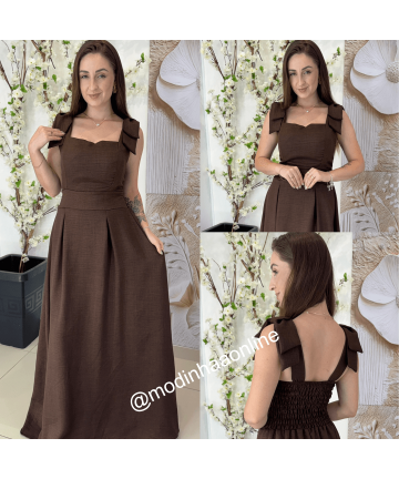 Vestido Maytê Marrom